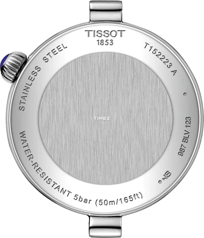 Tissot,Bellissima 29.60mm,29.60mm,Stainless Steel,Dual,Blue,Silver,Quartz,Moonphase,Day,T152,T152.223.11.493.00