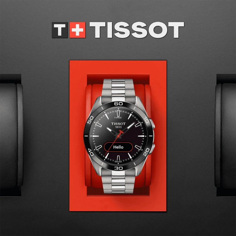 Tissot,Touch 43mm,43mm,Titanium,Black,Quartz,Smartwatch,In-house Caliber,T153,T153.420.44.051.00