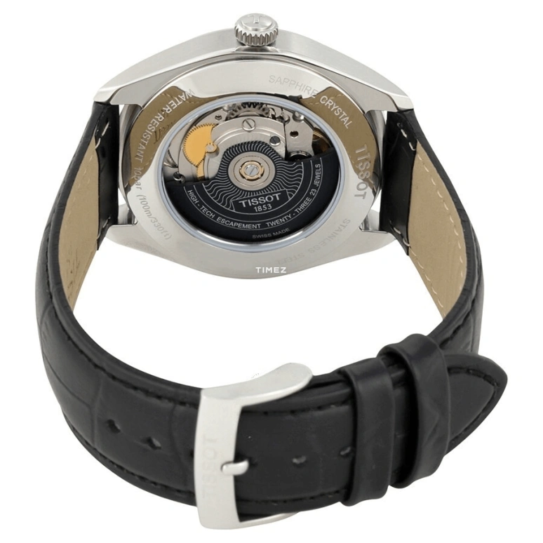 Tissot,PR 100 39mm,39mm,Stainless Steel,Black,Automatic,Day,80hours,T101,T101.407.16.051.00