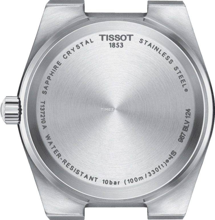 Tissot,PRX 35mm,35mm,Stainless Steel,Silver,Quartz,Day,Sapphire,Crystal Glass,T137,T137.210.11.111.00