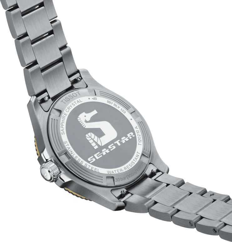 Tissot,Seastar 36mm,36mm,Stainless Steel,Black,Quartz,Date,26280hours,T120,T120.210.21.051.00