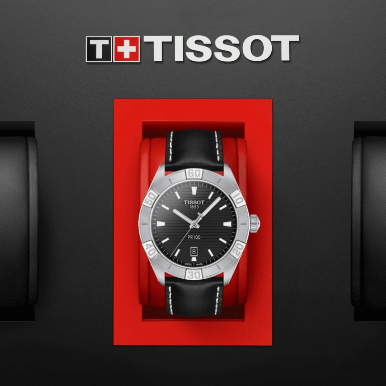 Tissot,PR 100 42mm,42mm,Stainless Steel,Black,Quartz,Date,Sapphire,T101,T101.610.16.051.00