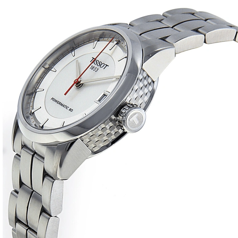 Tissot,Luxury 33mm,33mm,Stainless Steel,Silver White,Automatic,Day,Sapphire,Crystal Glass,T086,T086.207.11.111.01