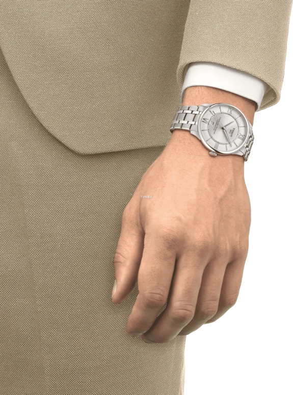 Tissot,Chemin Des Tourelles 42mm,42mm,Stainless Steel,Silver,Automatic,Day,In-house Caliber,T139,T139.407.11.038.00