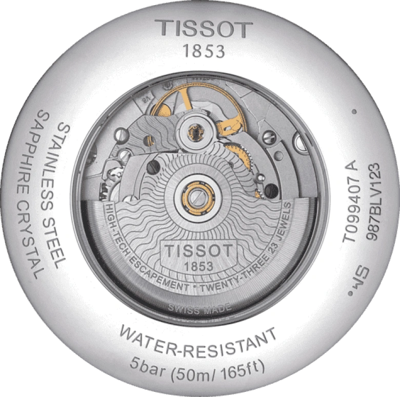 Tissot,Chemin Des Tourelles 42mm,42mm,Stainless Steel,Silver,Automatic,Day,80hours,T099,T099.407.22.038.02