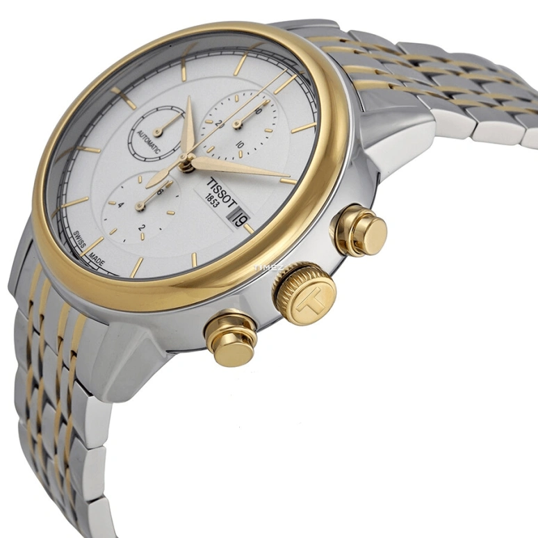 Tissot,Carson 42.30mm,42.30mm,Stainless Steel,Silver,Automatic,Chronograph,Day,T085,T085.427.22.011.00