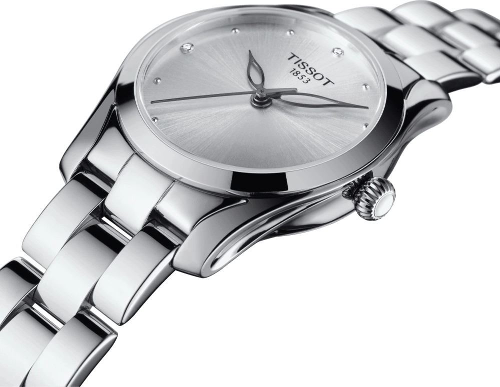 Tissot,T-Lady 30mm,30mm,Stainless Steel,Silver,Quartz,26280hours,Sapphire,T112,T112.210.11.036.00