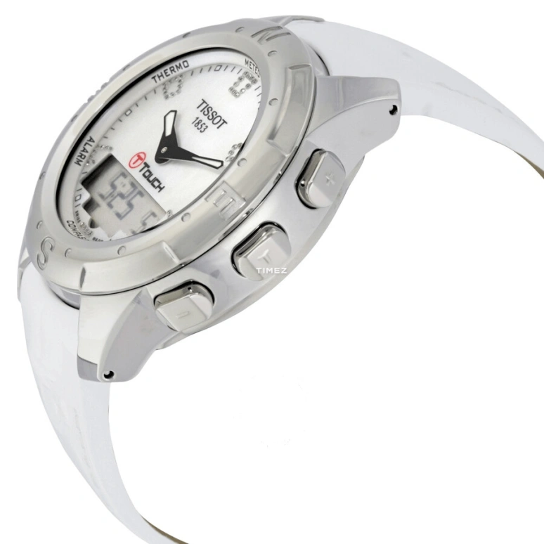 Tissot,Touch 43.30mm,43.30mm,Titanium,White,Quartz,Chronograph,Date,Day,Dule Time,Sapphire,Crystal Glass,Round,T047,T047.220.46.116.00