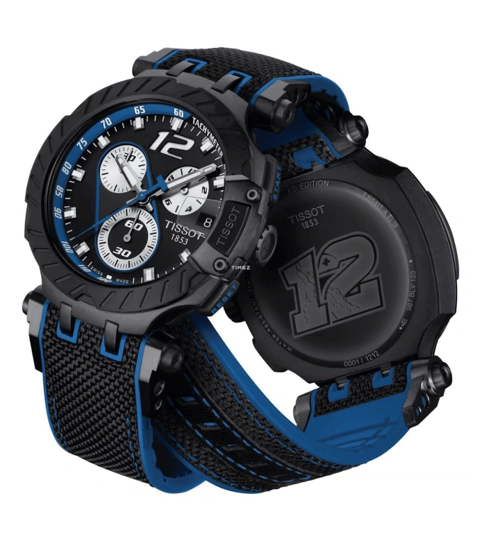 Tissot,T-Race 47.60mm,47.60mm,Stainless Steel,Black,Silver,Quartz,Chronograph,Day,T1154173705703