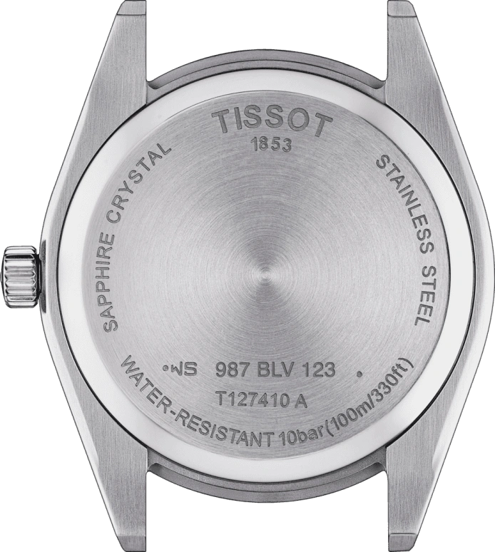 Tissot,Gentleman 40mm,40mm,Stainless Steel,Black,Quartz,Day,Sapphire,Crystal Glass,T127,T127.410.11.051.00