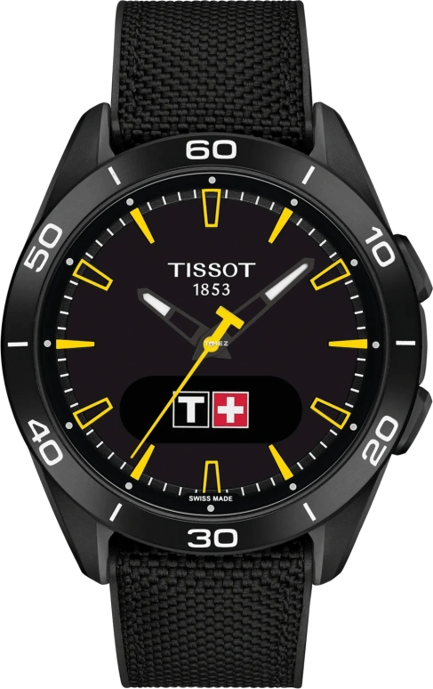 Tissot,Touch 43x43.75mm,43x43.75mm,Titanium,Ceramic,Black,Quartz,Chronograph,Perpetual Calendar,World Time,Solar Charging,Sapphire,Crystal Glass,Round,T153,T153.420.47.051.06