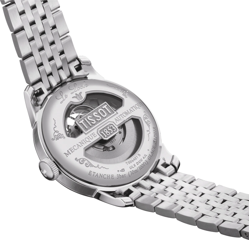 Tissot,Le Locle 39.30mm,39.30mm,Stainless Steel,Silver,Automatic,Day,Round,T006,T006.407.11.033.03