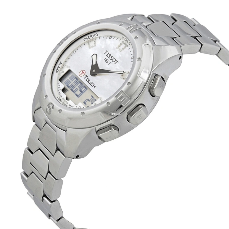 Tissot,Touch 43.30mm,43.30mm,Titanium,White,Quartz,Chronograph,Perpetual Calendar,Month,Date,Sapphire,Crystal Glass,Round,T047,T047.220.44.116.00
