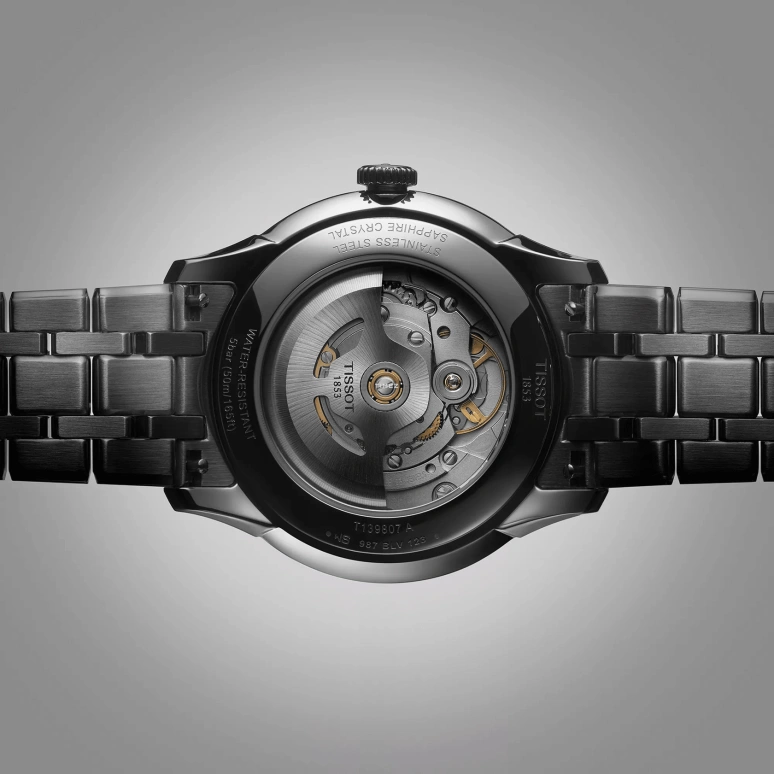 Tissot,Chemin Des Tourelles 39mm,39mm,Stainless Steel,Grey,Automatic,Day,In-house Caliber,T139,T139.807.11.061.00