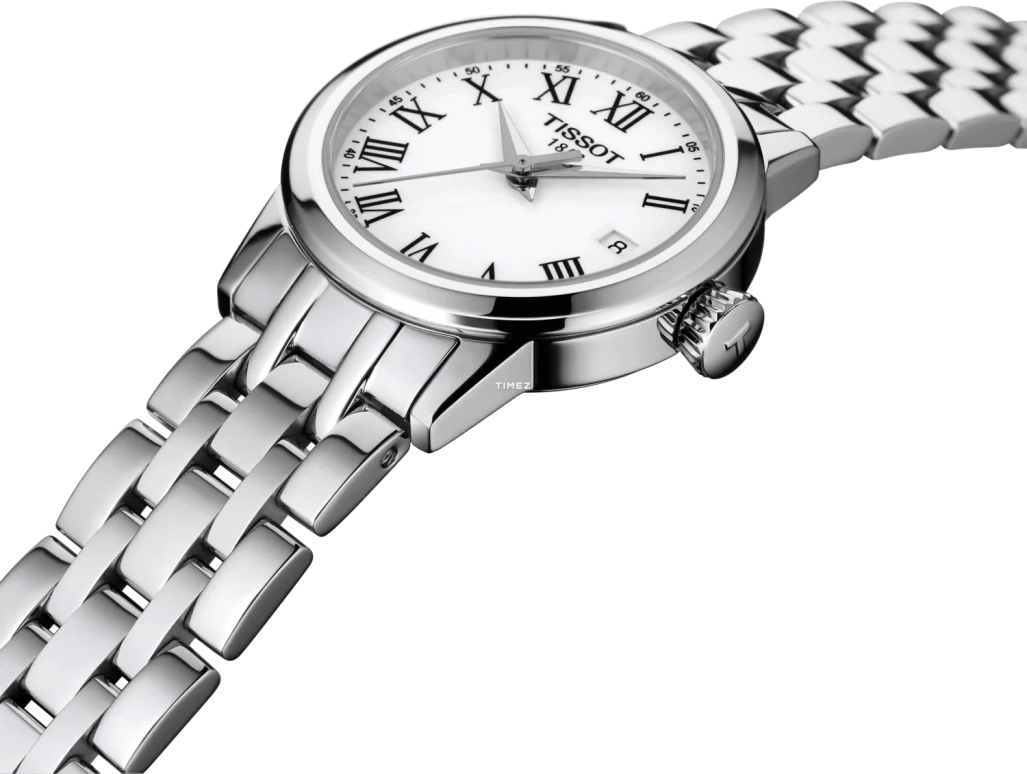 Tissot,T-Classic 28mm,28mm,Stainless Steel,White,Quartz,Day,Sapphire,T129,T129.210.11.013.00