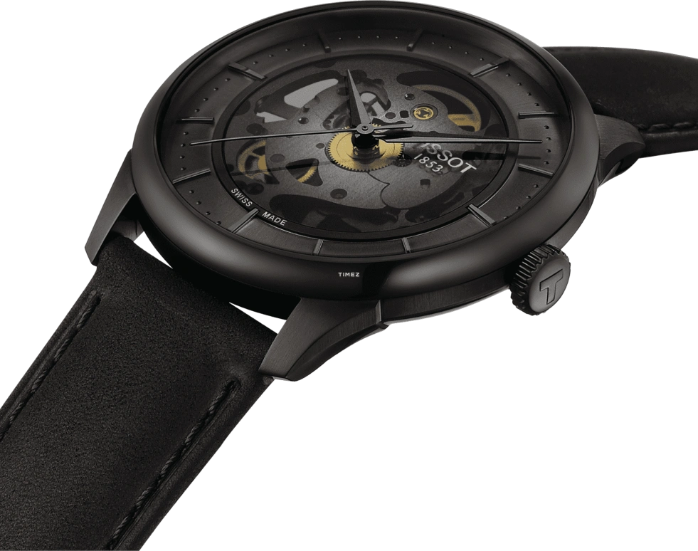 Tissot,Chemin Des Tourelles 39mm,39mm,Stainless Steel,Skeleton,Automatic,Sapphire,Crystal Glass,Round,T139,T139.836.36.441.00