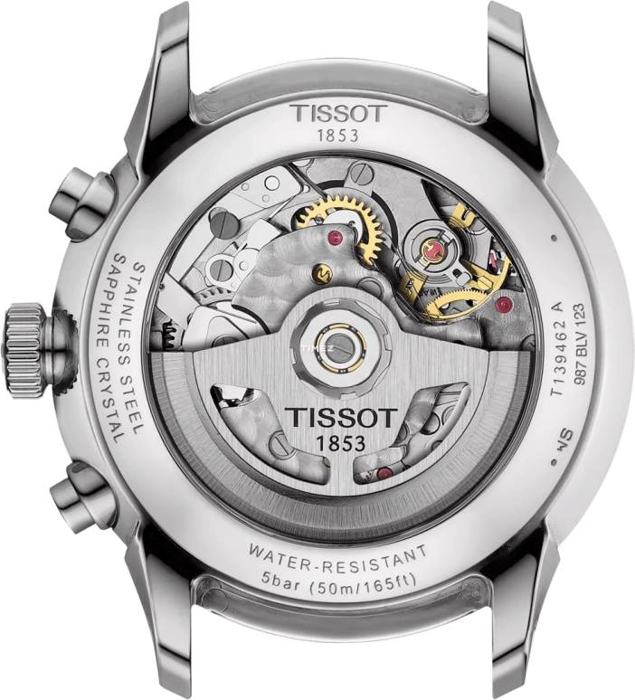 Tissot,Chemin Des Tourelles 42mm,42mm,Stainless Steel,Silver,Automatic,Chronograph,Day,T139,T139.462.11.038.00