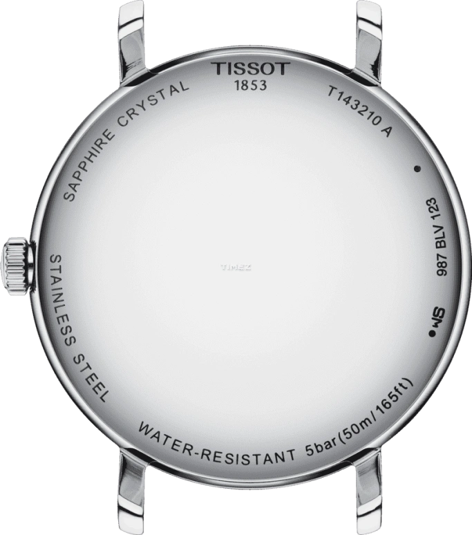 Tissot,Everytime 34mm,34mm,Stainless Steel,Blue,Quartz,26280hours,Sapphire,Crystal Glass,T143,T143.210.11.041.00