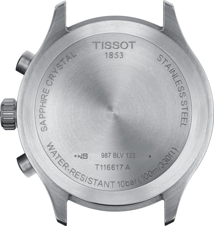 Tissot,XL 45mm,45mm,Stainless Steel,Blue,Quartz,Chronograph,Date,Rattrapante,T116,T116.617.16.042.00