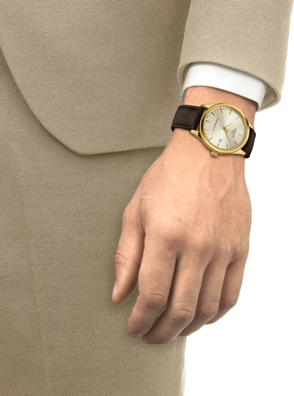 Tissot,Dream 40mm,40mm,Stainless Steel,Ivory,Automatic,Day,Sapphire,Crystal Glass,T158,T158.407.36.261.00