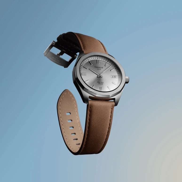 Tissot,PRC 100 39mm,39mm,Stainless Steel,Silver,Quartz,Day,Solar Charging,T151,T151.422.16.031.00