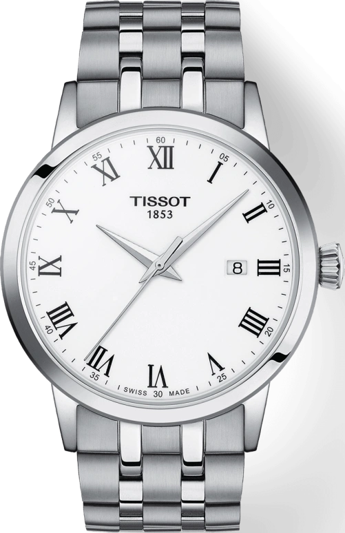 Tissot,Dream 42mm,42mm,Stainless Steel,White,Quartz,Day,Sapphire,Crystal Glass,T129,T129.410.11.013.00