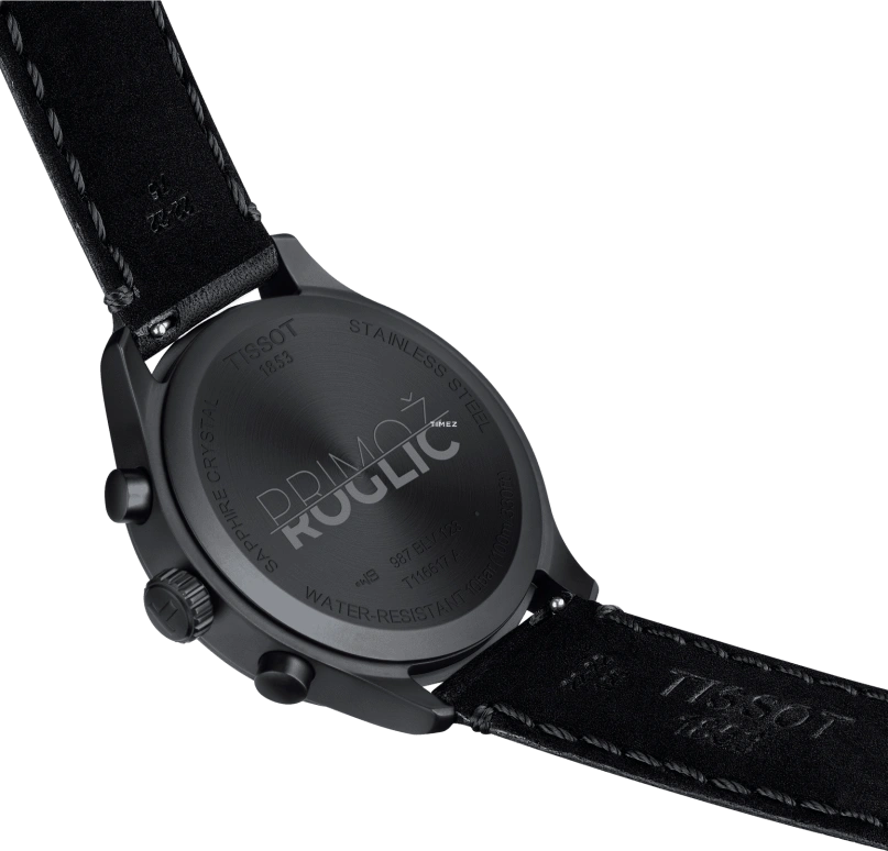 Tissot,Chrono 45mm,45mm,Stainless Steel,Black,Quartz,Chronograph,Day,T116,T116.617.36.052.04