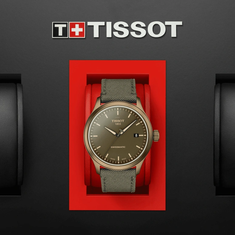Tissot,XL 43mm,43mm,Stainless Steel,Green,Automatic,Date,72hours,T116,T116.407.37.091.00