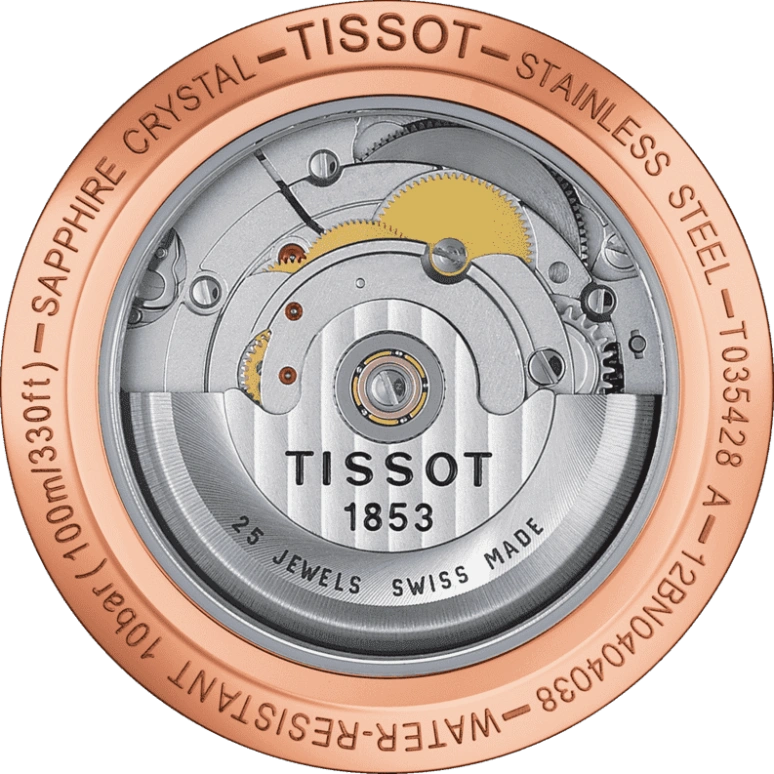 Tissot,Couturier 39mm,39mm,Stainless Steel,Black,Automatic,Chronograph,Date,T035,T035.428.36.051.00