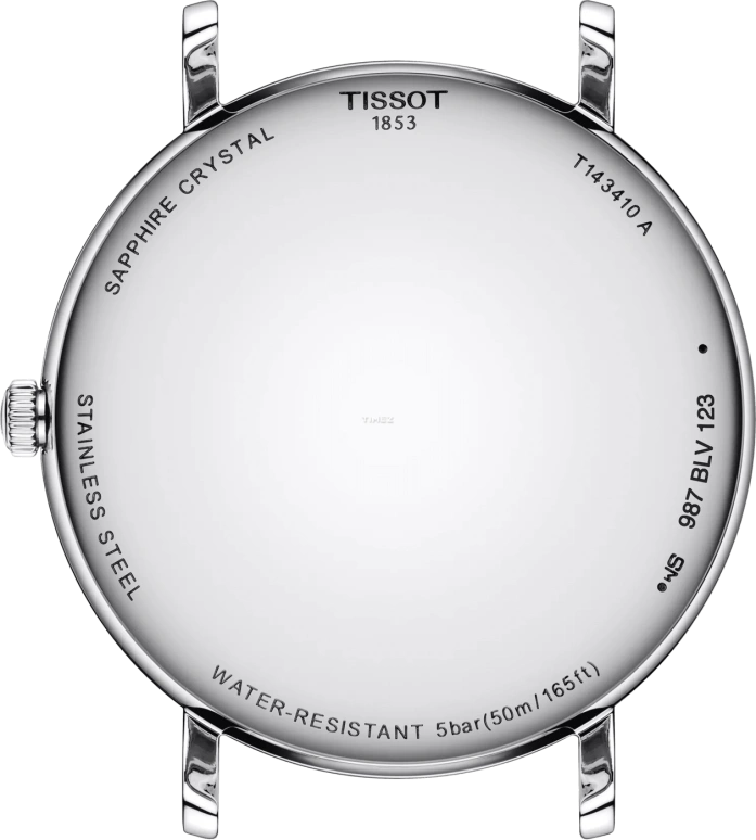 Tissot,Everytime 40mm,40mm,Stainless Steel,Blue,Quartz,26280hours,Sapphire,T143,T143.410.16.041.00