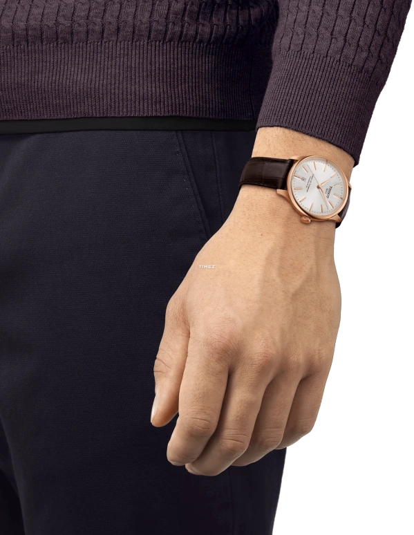 Tissot,Chemin Des Tourelles 39mm,39mm,Stainless Steel,Silver,Automatic,Day,In-house Caliber,T139,T139.807.36.031.00