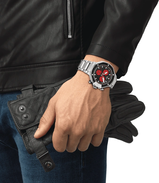 Tissot,T-Race 45mm,45mm,Aluminium,Stainless Steel,Black,Quartz,Chronograph,Day,T141,T141.417.11.051.00