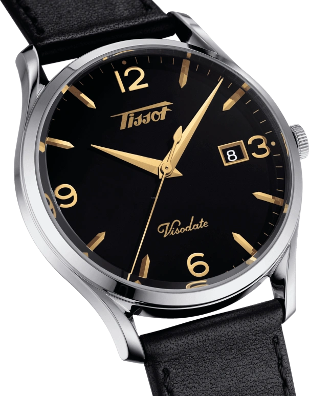 Tissot,Heritage 40mm,40mm,Stainless Steel,Black,Quartz,Chronograph,Date,T118,T118.410.16.057.01