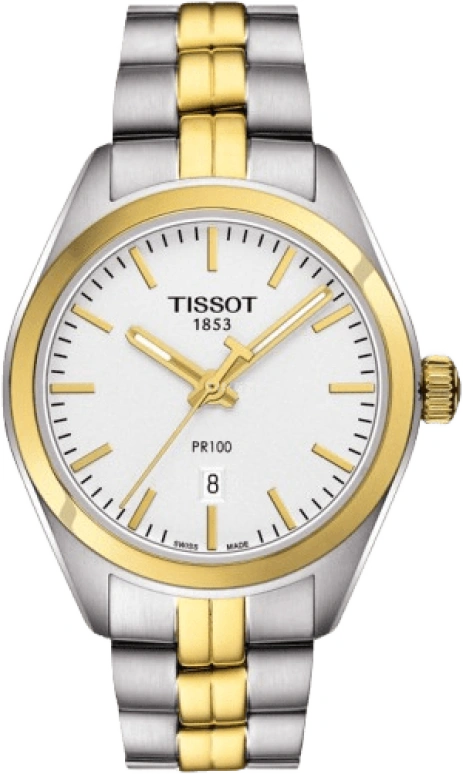 Tissot,PR 100 33mm,33mm,Stainless Steel,Silver,Quartz,Day,26280hours,T101,T101.210.22.031.00