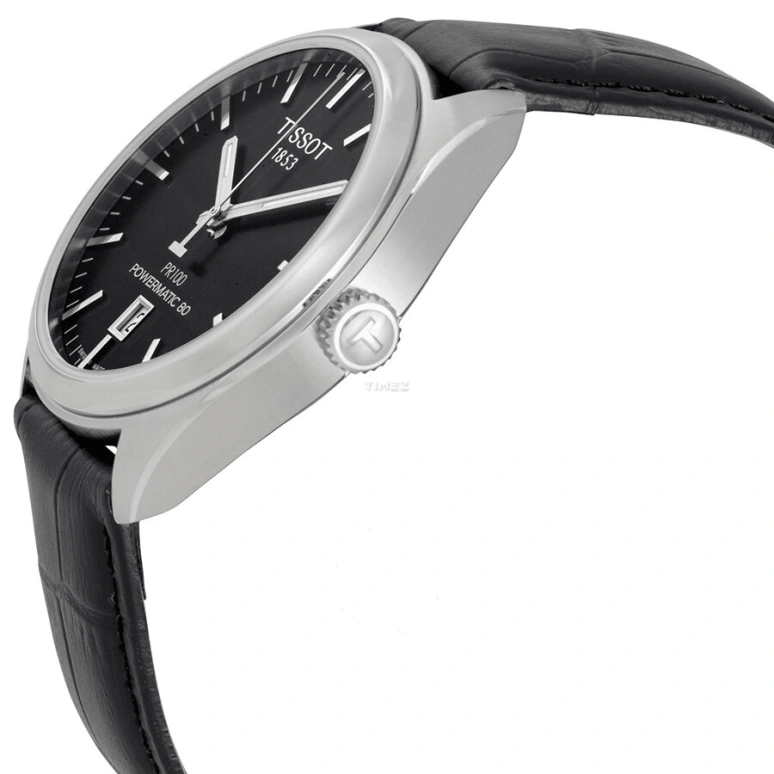 Tissot,PR 100 39mm,39mm,Stainless Steel,Black,Automatic,Day,80hours,T101,T101.407.16.051.00