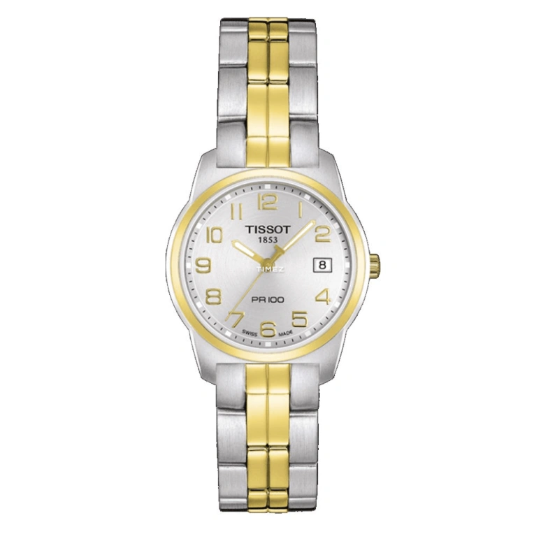Tissot,PR 100 24.50mm,24.50mm,Stainless Steel,Silver,Quartz,Day,26280hours,T049,T049.210.22.032.00