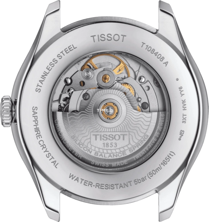 Tissot,Ballade 41x39mm,41x39mm,Stainless Steel,Silver,Automatic,Day,In-house Caliber,T108,T108.408.22.278.00