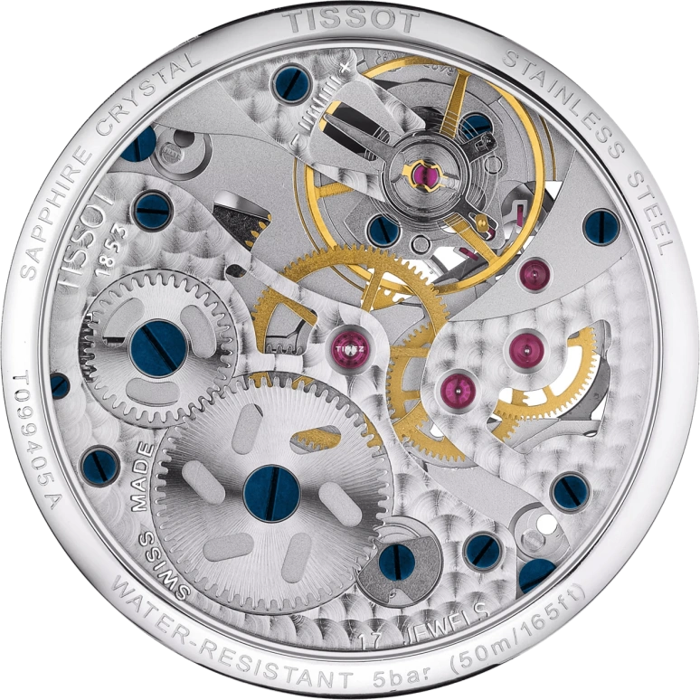 Tissot,Chemin Des Tourelles 42mm,42mm,Stainless Steel,Silver,Handwound,46hours,Sapphire,Crystal Glass,T099,T099.405.11.418.00