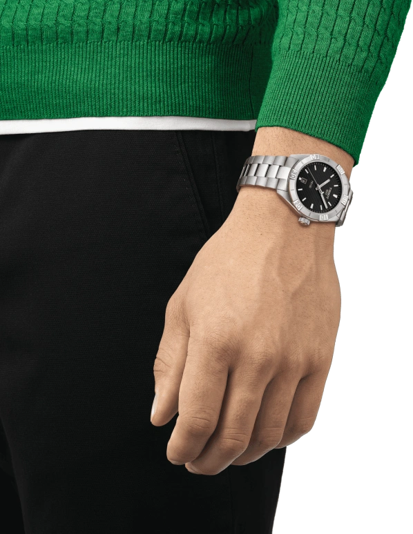 Tissot,PR 100 42mm,42mm,Stainless Steel,Black,Quartz,Date,Sapphire,T101,T101.610.11.051.00