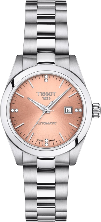 Tissot,T-My Lady 29.30mm,29.30mm,Stainless Steel,Pink Red,Automatic,Day,Sapphire,Crystal Glass,T132,T132.007.11.336.00