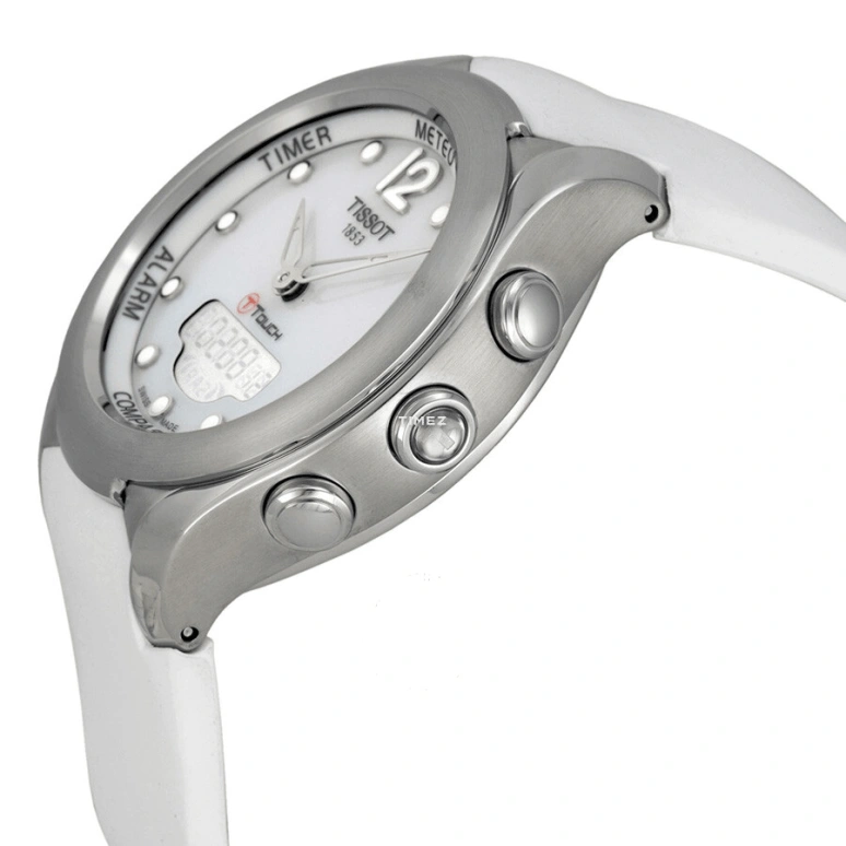 Tissot,Touch 38mm,38mm,Stainless Steel,White,Quartz,Chronograph,Perpetual Calendar,Month,Date,In-house Caliber,Sapphire,Crystal Glass,T075,T075.220.17.017.00