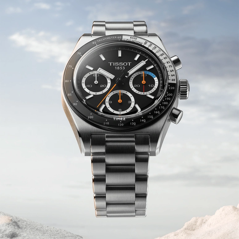 Tissot,PRS 516 41mm,41mm,Stainless Steel,Black,Automatic,Chronograph,42hours,T149,T149.459.21.051.00