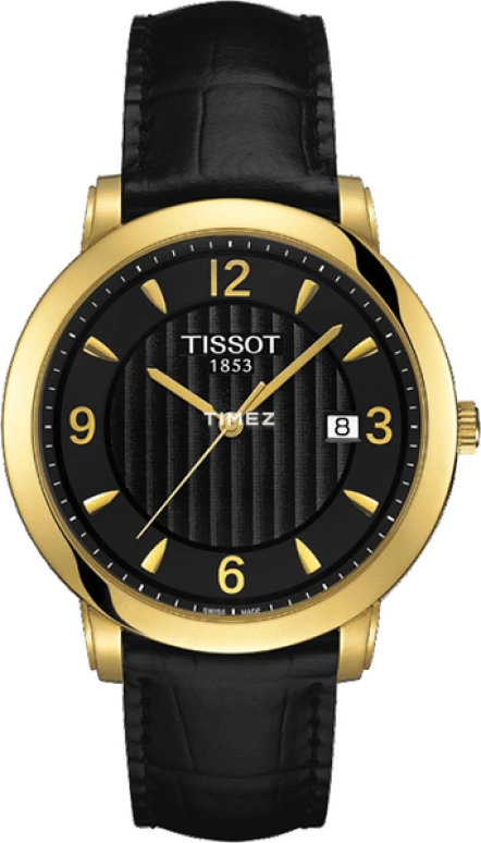 Tissot,T-Gold 28mm,28mm,Yellow Gold,Black,Quartz,Day,In-house Caliber,T71,T71.3.134.54