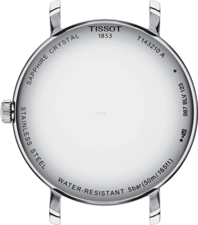 Tissot,Everytime 34mm,34mm,Stainless Steel,Silver,Quartz,Sapphire,Crystal Glass,Round,T143,T143.210.16.033.00