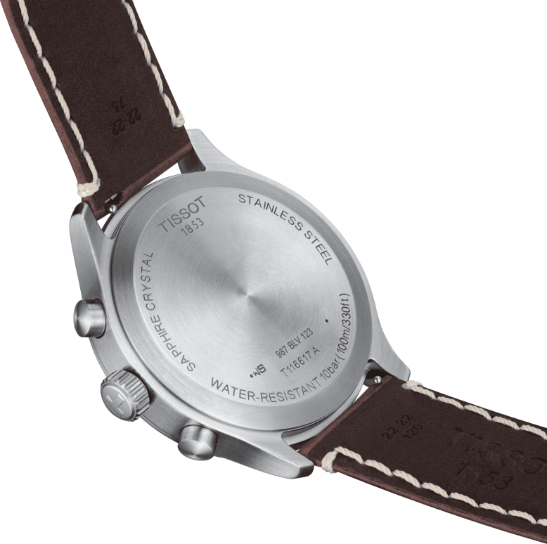Tissot,XL 45mm,45mm,Stainless Steel,Blue,Quartz,Chronograph,Date,Rattrapante,T116,T116.617.16.042.00