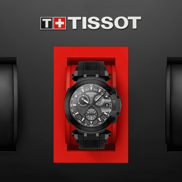 Tissot,T-Race 43mm,43mm,Stainless Steel,Grey,Quartz,Chronograph,Date,Rattrapante,T115,T115.417.37.061.03