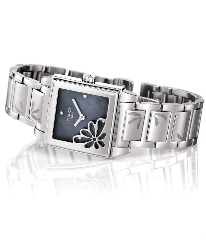 Tissot,T-Lady 25mm,25mm,Stainless Steel,Blue,Quartz,26280hours,Sapphire,Crystal Glass,T017,T017.309.11.126.00