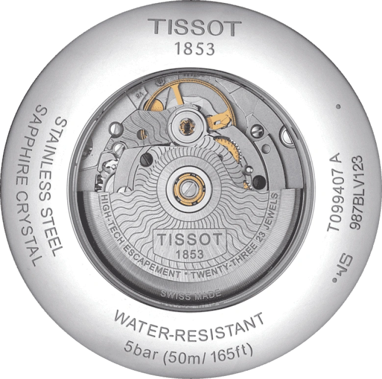 Tissot,Chemin Des Tourelles 42mm,42mm,Stainless Steel,Black,Automatic,Day,80hours,T099,T099.407.16.058.00