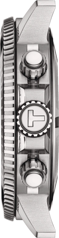 Tissot,Seastar 45.50mm,45.50mm,Stainless Steel,Grey,Quartz,Chronograph,Date,Rattrapante,T120,T120.417.11.091.00