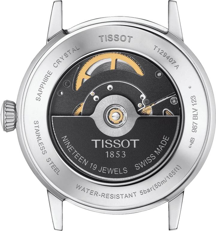 Tissot,Dream 42mm,42mm,Stainless Steel,Black,Automatic,Day,72hours,T129,T129.407.11.051.00